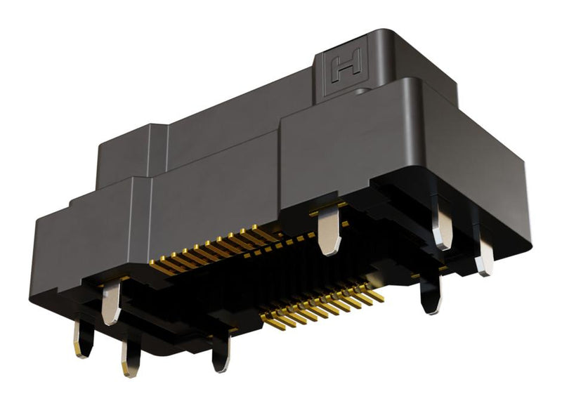 HARWIN F11-10002042R Mezzanine Connector, 4 Pwr Contact, Receptacle, 0.5 mm, 2 Rows, 24 Contacts