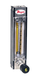 DWYER VA1043 Flowmeter, 0.104 SCFH, 200 psi, 5% Accuracy, 1/8" FNPT, Aluminium, VA Series