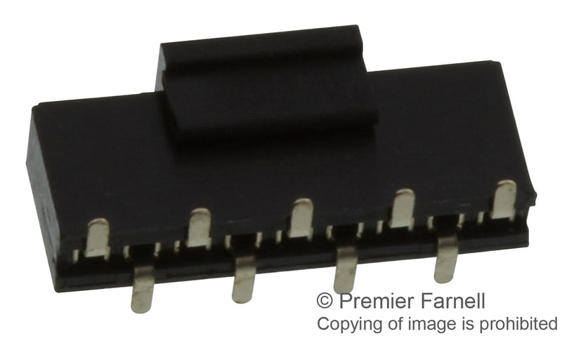 MULTICOMP PRO MC-SVS1-S04-G PCB Receptacle, Board-to-Board, 1.27 mm, 1 Rows, 4 Contacts, Surface Mount, MC-SVS1-S