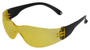 UCI EY/UC/GL/JAVA/YE Safety Glasses, Anti-Scratch, Yellow Lens, Wraparound