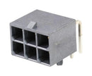 MOLEX 17206-41006. Pin Header, Wire-to-Board, 5.7 mm, 2 Rows, 6 Contacts, Through Hole Right Angle