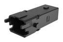 HARTING 09100024701. RECT PWR INSERT, PLUG, 2P, 1A SIZE/CRIMP