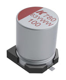 Kemet A780MS107M1JLAS030 A780MS107M1JLAS030 Hybrid Aluminium Electrolytic Capacitor 100 &Acirc;&micro;F &plusmn; 20% 63 V Radial Can - SMD 0.03 ohm