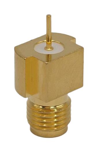 MUELLER ELECTRIC BU-1420721882 RF / Coaxial Connector, SMA Coaxial, Straight Jack, Board Edge / End Launch, 50 ohm, Brass