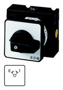 EATON MOELLER T0-2-15367/E Rotary Switch, Momentary, 2 Position, 2 Pole, 45 &deg;, 20 A, 690 V, T0 Series