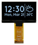 Midas Displays MCOT128064H1V-WM MCOT128064H1V-WM Graphic Oled 128 x 64 Pixels White on Black 3V I2C Parallel SPI 60.5mm 37mm -40 &deg;C