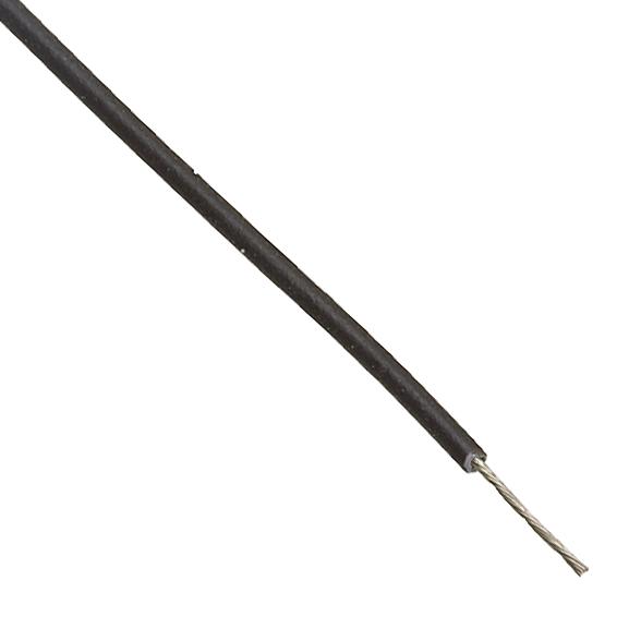 ALPHA WIRE 2845/19 BK001 Wire, Stranded, Hook Up, PTFE, Black, 22 AWG, 0.385 mm&sup2;, 1000 ft