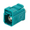 TAOGLAS FK2FZVV RF / Coaxial Connector, Code Z, Water Blue, FAKRA Coaxial, Straight Jack, Crimp, 50 ohm