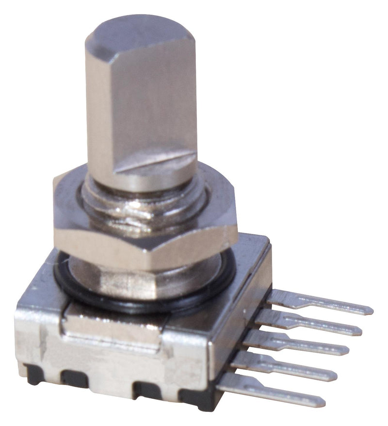 Elma E33-CT6C2-M03T E33-CT6C2-M03T Rotary Encoder Mechanical Incremental 16 PPR 32 Detents Horizontal With Push Switch