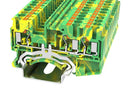 MULTICOMP PRO MP012891 DIN Rail Mount Terminal Block, 3 Ways, 26 AWG, 12 AWG, 4 mm&sup2;, Push In