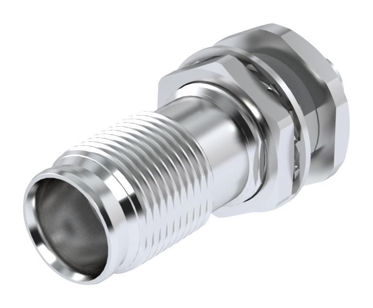 RADIALL R180300007W RF / Coaxial Connector, NEX10 Coaxial, Straight Bulkhead Jack, Solder, 50 ohm, RG402
