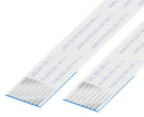 GCT 10-08-A-0254-C-4-08-4-T FFC / FPC Cable, 8 Core, 1 mm, Same Sided Contacts, 10 ", 254 mm, White
