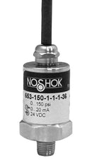 NOSHOK 653-500-1-1-2-36 Pressure Transmitter, Gauge, NPT Male, 0 psi, 500 psi, 1/4", Cable