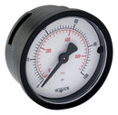 NOSHOK 20-110-30-PSI/BAR Pressure Gauge, 30 psi, -40 °C to 60 °C, 1/4" NPT, Dual Scale - psi/bar, 100 Series