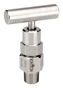 NOSHOK 802-MS Needle Valve, 1/4" NPT, Male Thread, 10000 psi, 800 Series