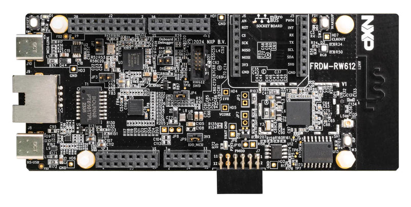 NXP FRDM-RW612 Development Board, RW612ET, RW61x Family, ARM, Cortex-M33, 32bit, Quick Start Guide, USB Cable