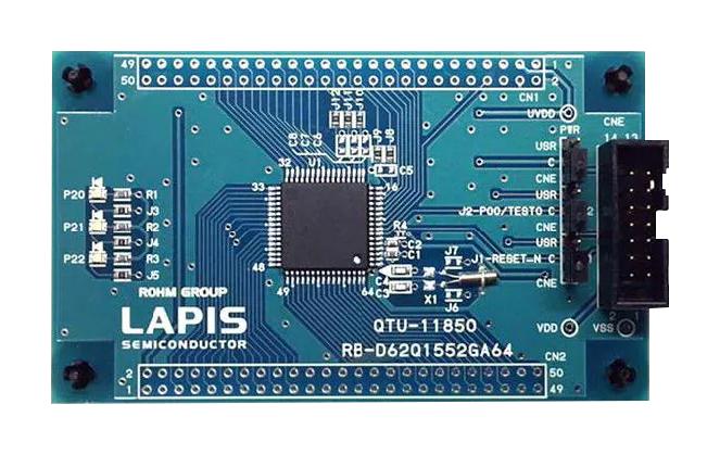 ROHM RB-D62Q1552GA64 Reference Board Kit, ML62Q1552, 16Bit, nX-U16/100, General Purpose Microcontroller