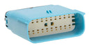 MOLEX 033482-2423 Automotive Connector Housing, Light Blue, 2Row, MX150 33482 Series, Plug, 20 Ways