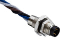 AMPHENOL LTW 8-04PMMS-SH7002 Sensor Connector, M Series, M8, Male, 4 Positions, Solder Pin, Straight Panel Mount