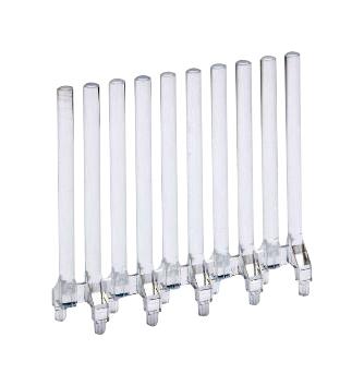 MENTOR 1272.1012 Light Pipe, Polycarbonate, 15 mm, 2 Pipes, Circular, PC Board, Transparent