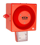 CLIFFORD AND SNELL 245359 Audio/Visual Signal Device, Flashing, Transparent, 116 dBA, 230 VAC, Cable, IP66