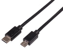 BBC MICRO:BIT MEFUSBB1MCV1 USB Cable, Type C Plug to Micro USB Plug, 1 m, 3.3 ft, USB 2.0, Black