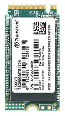 TRANSCEND TS256GMTE470A SSD, Internal, M.2 2242, PCIe Gen 3 x 4, NVMe, 256 GB, 3D NAND, AES 256-bit