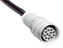 SICK DOL-0612G10M075KM0 Sensor Cable, Black, M26 Receptacle, Free End, 12 Positions, 10 m, 32.8 ft