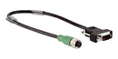 SICK DSL-2D08-G0M5AC3 Sensor Cable, 8Pos/9Pos, M12 Receptacle, D Sub Plug, 500 mm, 19.7 "