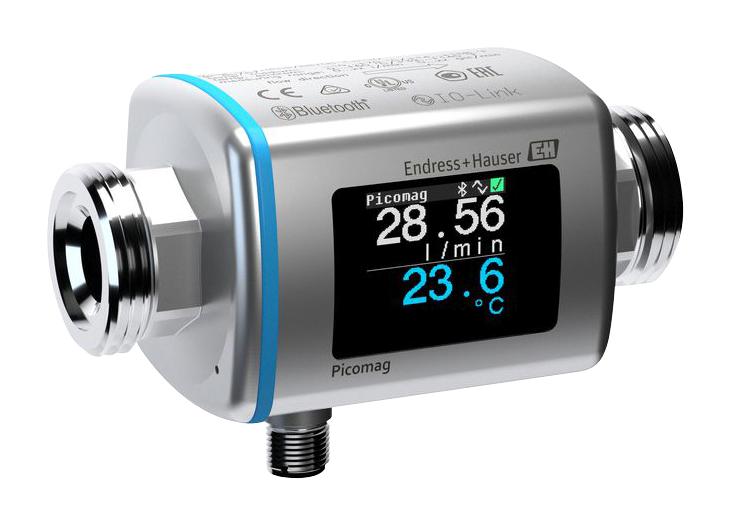 ENDRESS+HAUSER DMA25-AAAAA1 Smart Electromagnetic Flowmeter, 0.2 to 100l/min, 232 psi, 0.8%, 1" BSPP, 30VDC, Picomag Series