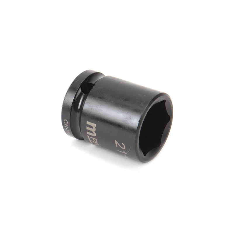 MULTICOMP PRO MP12-CRMO21 Socket, Hex, 21 mm x 38 mm, 1/2" Drive Size, Chromium Molybdenum Steel, DIN3121, Auto Repair