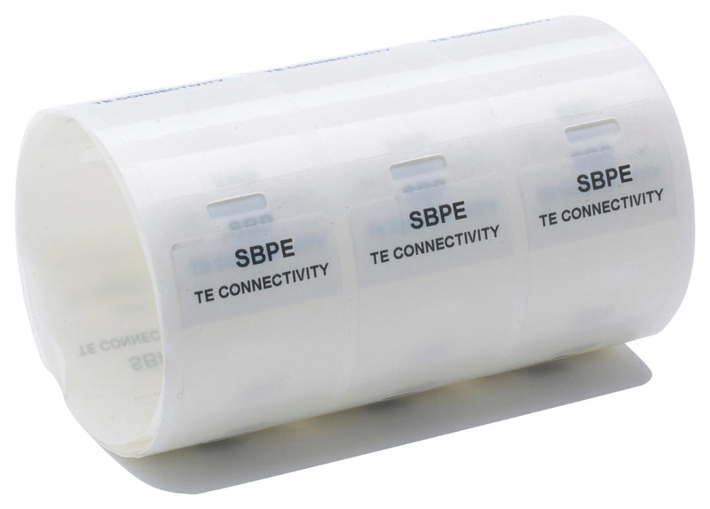 ENTRELEC - TE CONNECTIVITY SBPE12-1925-WH-3 Label, Self Laminating, 57.2 mm, 25.4 mm, Vinyl, White 1SET530107R0000