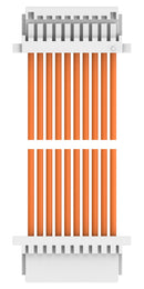TE CONNECTIVITY 2405396-5 Cable Assembly, CN1 Connector to CN2 Connector, 10 Ways, 1 mm, 1 Row, 300 mm, 11.8 "