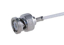 HUBER+SUHNER 11"BNC-75-2-15/133"NH RF / Coaxial Connector, BNC Coaxial, Straight Plug, Crimp, 75 ohm, RG179B/U, RG187A/U 22644586