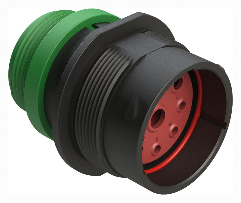 AMPHENOL SINE/TUCHEL AHDP04-24-09PN-STA CIRCULAR CONNECTOR, RCPT, 24-09, CRIMP