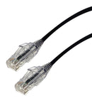 VIDEK 2994-15BK Ethernet Cable, LSZH, Cat6, RJ45 Plug to RJ45 Plug, UTP (Unshielded Twisted Pair), Black, 15 m