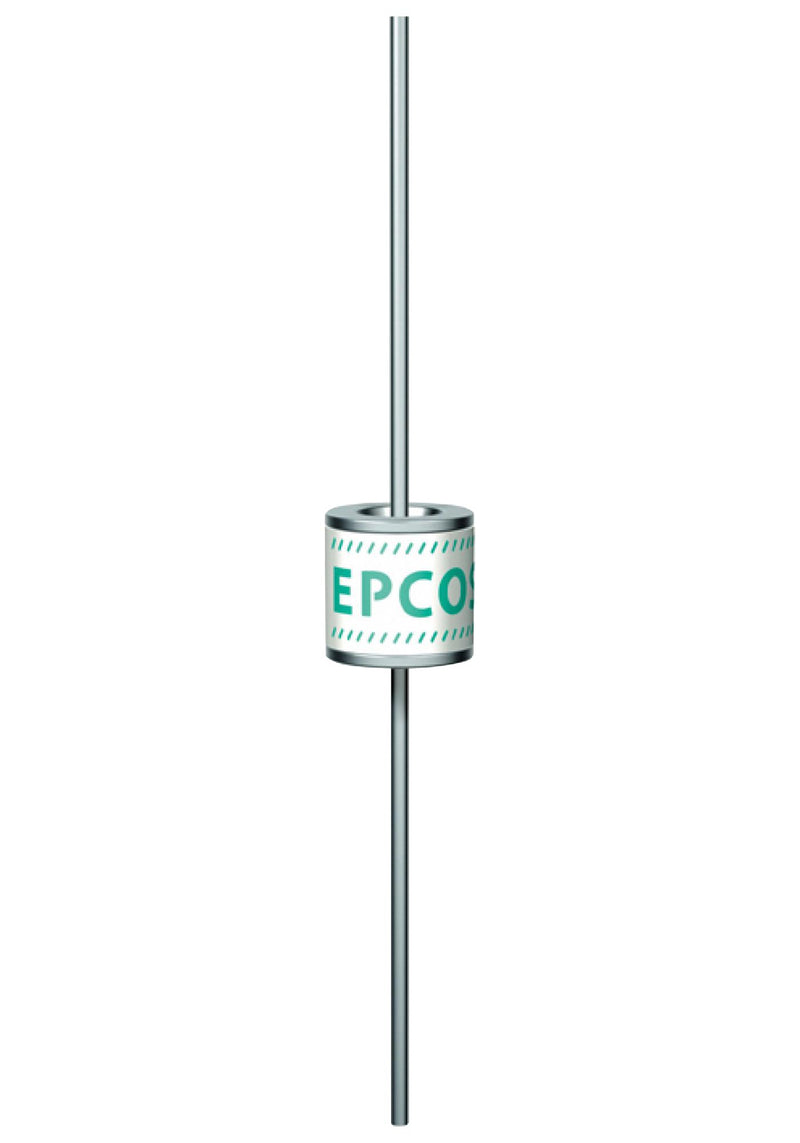 EPCOS B88069X5110T502 Gas Discharge Tube (GDT), EC90XG Series, 90 V, Axial Leaded, 5 kA, 600 V