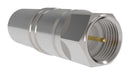 TIMES MICROWAVE EZ-400-FM-75-X RF / Coaxial Connector, F Coaxial, Straight Plug, Crimp, Push On, 75 ohm, LMR-400-75