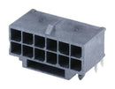 MOLEX 219116-1161 Pin Header, Wire-to-Board, 3 mm, 2 Rows, 16 Contacts, Through Hole Right Angle