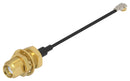 TE CONNECTIVITY 2492541-2. RF CBL, SMA BULKHD JACK-R/A MHF4L PLUG