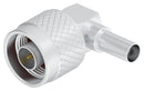 TE CONNECTIVITY 2504639-1 RF COAX CONN, R/A, N PLUG, 50 OHM, CABLE