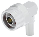 TE CONNECTIVITY 2504643-1 N-TYPE PLUG RIGHT ANGLE CRIMP LMR-240 WHITE BRONZE 44AM5279