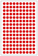 Multicomp PRO MP010410 MP010410 Label Round Self Adhesive 12 mm Paper Red