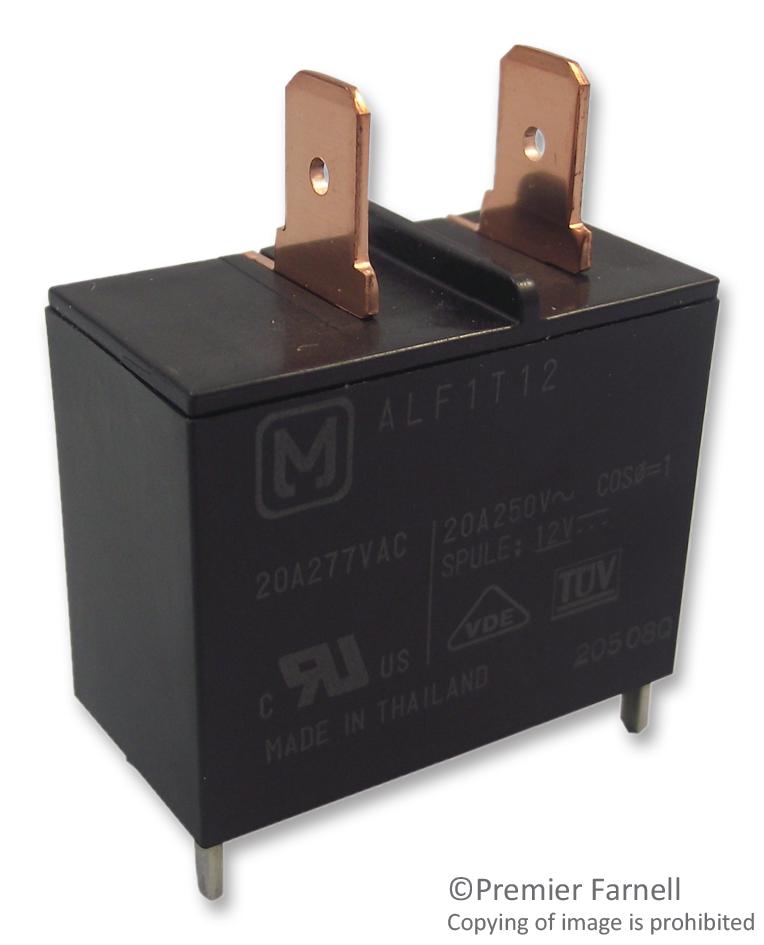Panasonic ALF1T24 ALF1T24 Power Relay SPST-NO 24 VDC 25 A LF(ALF) Series Through Hole Non Latching