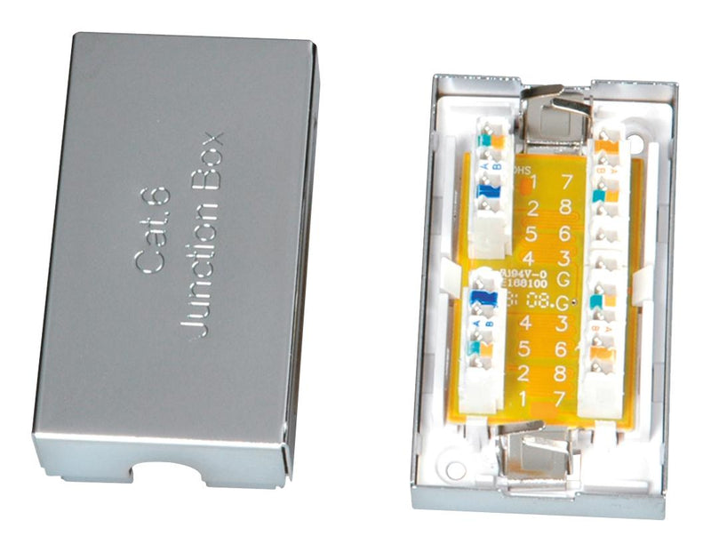 ROLINE 21.17.3065 Junction Box, Cat6, Metal Cover, 2
