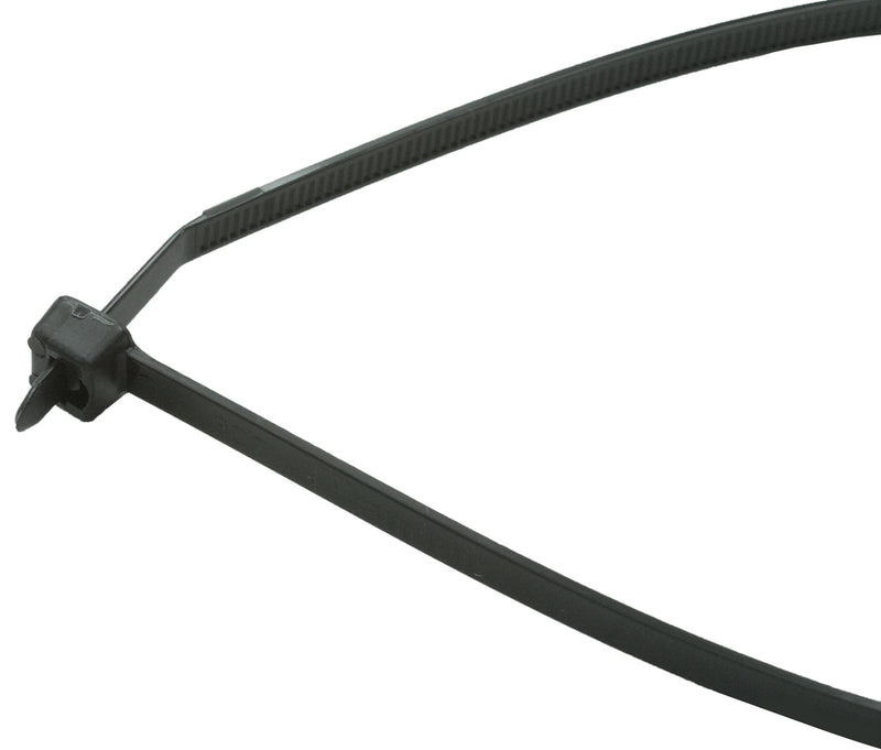 PANDUIT PLT4S-M100 CABLE TIES, 368MM L, PP, BLACK, 50LBS