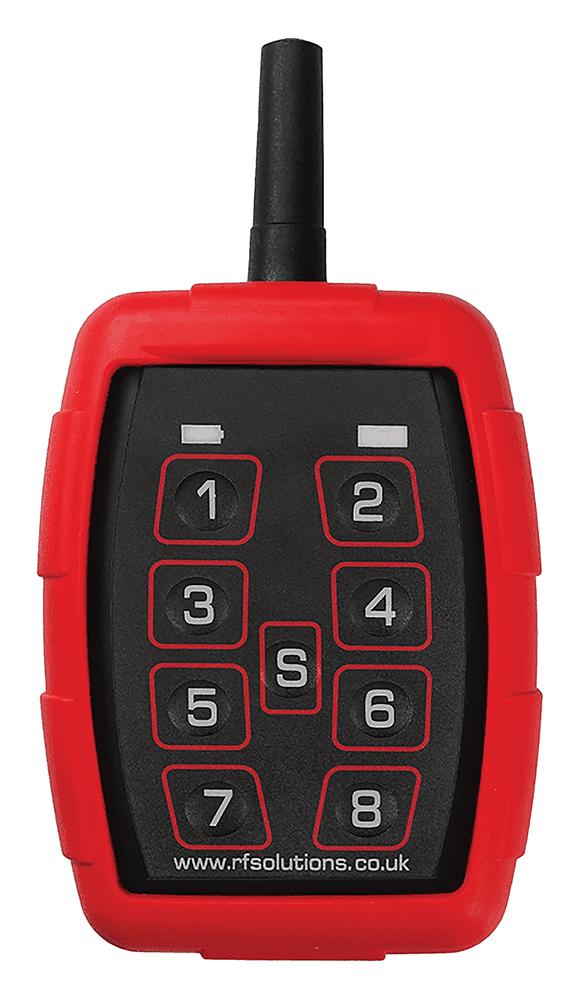 RF SOLUTIONS RADIOTRAP-4T16 Remote Control System, Transmitter, 16 Channel, 433 MHz, 5 km