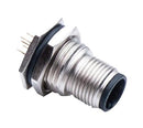 AMPHENOL LTW M12A-04PMMP-SF8002 Sensor Connector, M Series, M12, Male, 4 Positions, Solder Pin, Straight Panel PCB Mount