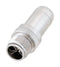 L-COM M128XM-MLD Sensor Connector, M12, Male, 8 Positions, Solder Pin, Straight Cable Mount