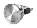 SCHURTER 3-145-518 Vandal Resistant Switch, MSM II Series, 19 mm, SPDT, Momentary, Round Flat, Natural